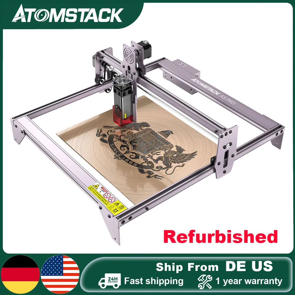 Refurbished-ATOMSTACK-A5-Pro-Laser-Engraver-Cutter-5W-Ultra-Fine-410 ...