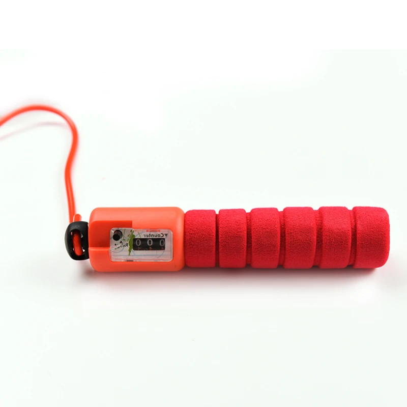 Professional Jump Rope with Electronic Counter 2.4m Adjustable Electronic Cotton Rope Rubber For Exercise And Health