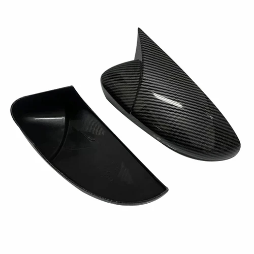 폭스바겐용 사이드 윙 미러 커버, 폭스바겐 골프 6 MK6 GTI GTD 2009-2013 사이드 백미러 캡 커버, 2x 카본 룩 4