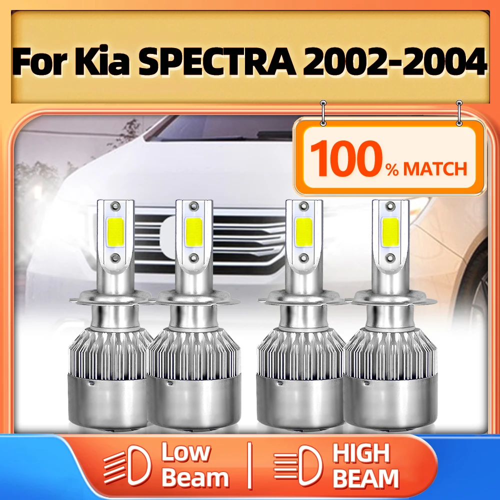 

H7 Canbus LED Headlight Bulbs 240W 40000LM Car Headlamp 6000K White Turbo Auto Headlamps 12V For Kia SPECTRA 2002 2003 2004