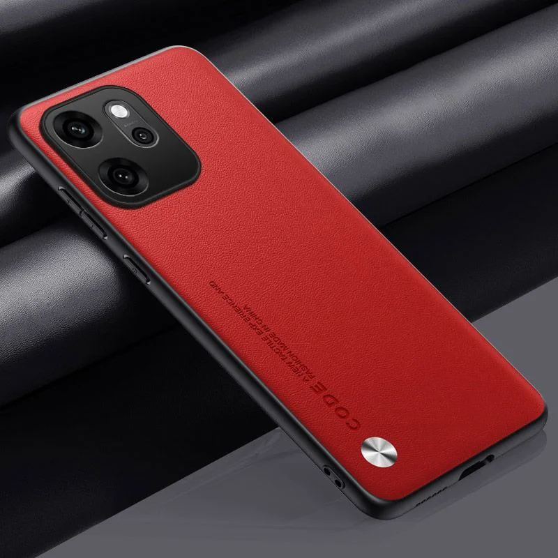Premium PU Leather Silicone Phone Case - Full Protection Back Cover