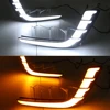 229599-2369c3.jpg سيارة وامض 1 مجموعة سيارة LED DRL النهار تشغيل أضواء ل سوزوكي سويفت 2014 2015 2016 مع الأصفر إشارة دوران الضباب مصباح غطاء
