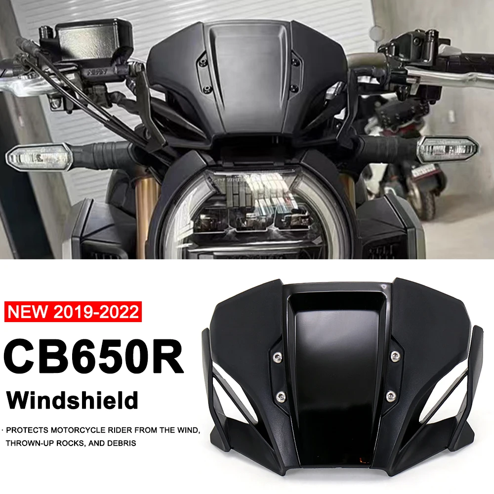 For Honda CB650R 2019-2023 CB1000R 2018-2021 CB 650R Motorcycle Windshield WindScreen Front Screen Wind Deflector Accessories