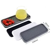 1/2pSilicone Drain Tray For Tableware Water Cup Fruit Vegetable Kitchen Sink Organizer Storage Tray Sponge Holder Soap Dispenser 1
