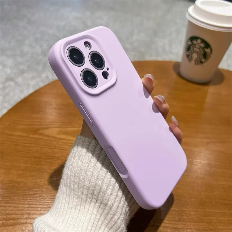 Sensitive Camera Control Button Liquid Silicone Shockproof Phone Case - Soft, Slim Back Cover