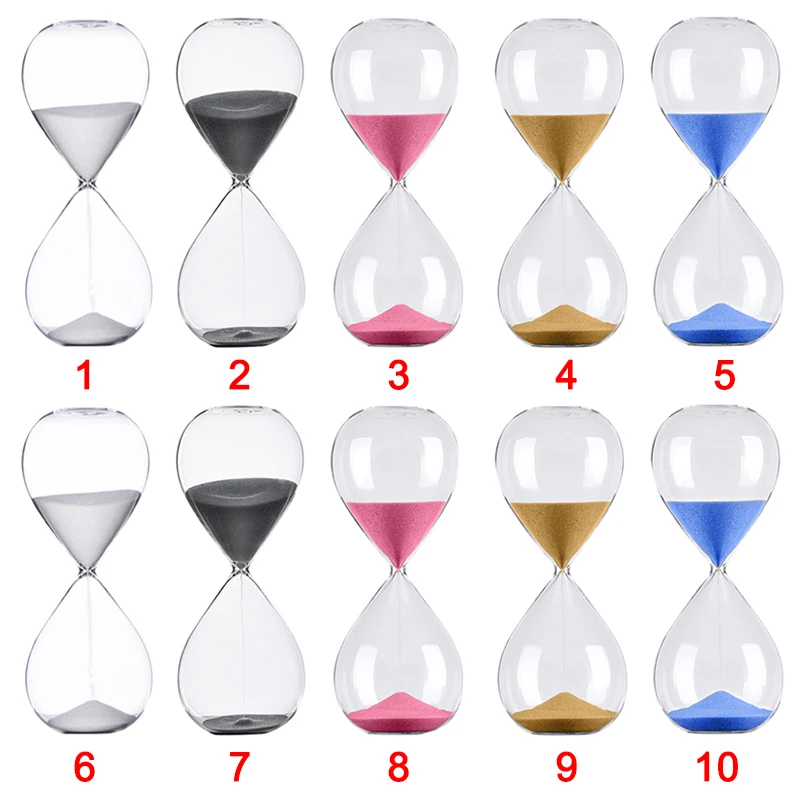 Sand Timer 5/30/60 Minutes for Home Decoration Children Gift