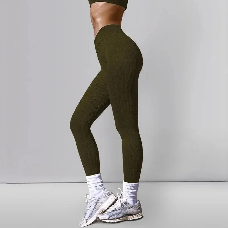 Calças de yoga apertadas elásticas calças esportivas leggings roupas esportivas cintura alta bootcut calças de yoga queimado leggings treino casual wear