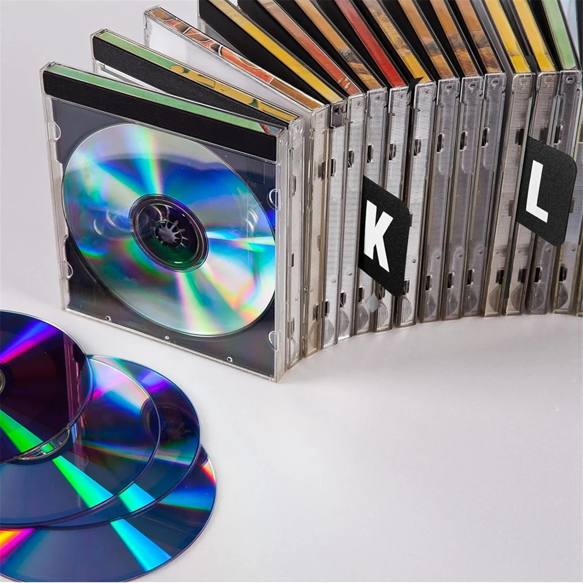 Vinyl Record Organizer 26 Pcs Vinyl Record Dividers DVD Alphabetical Dividers A-Z