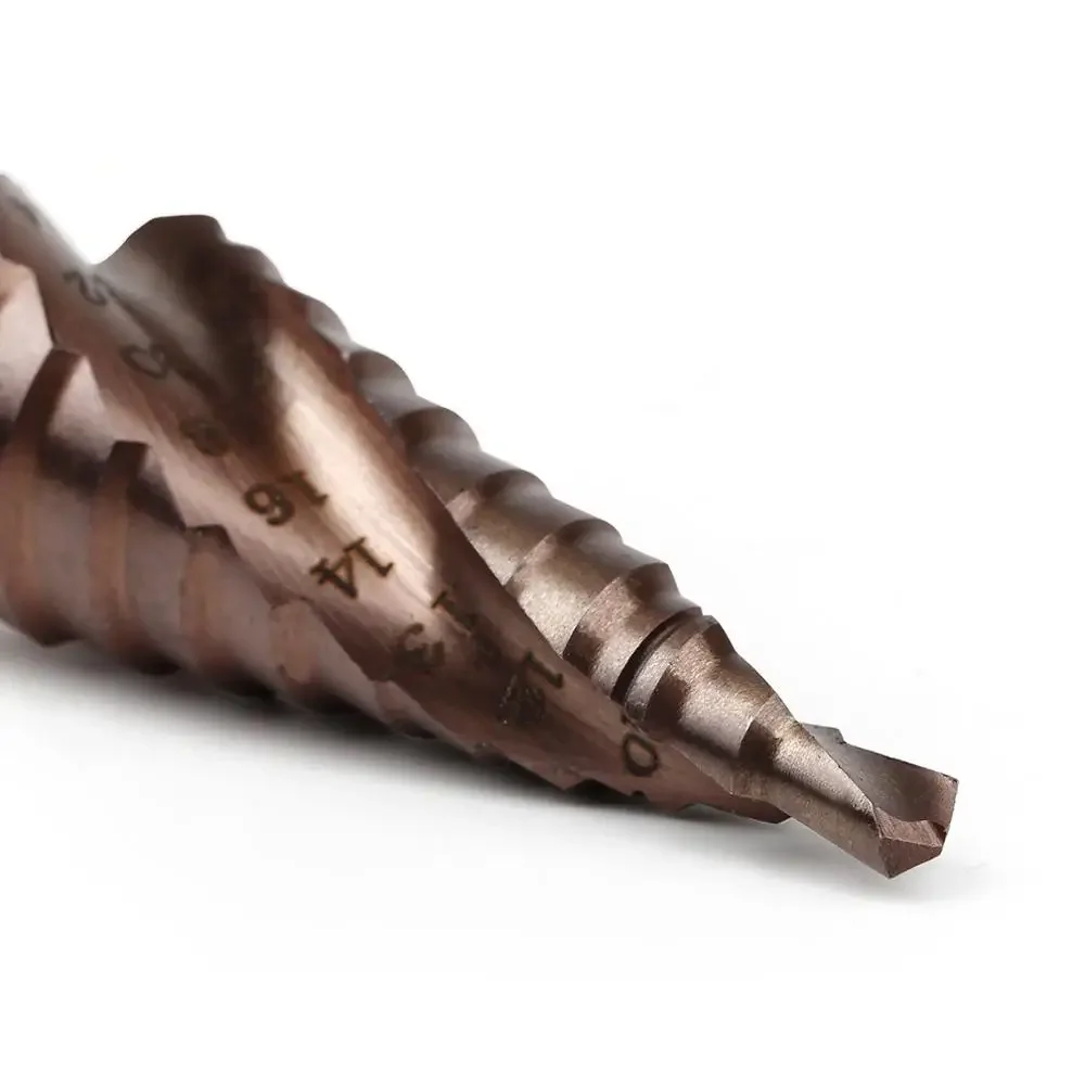 M35 5% Cobalt HSS Step Drill Bit HSS CO HSSCO High-Speed Steel Cone Hex Shank Metal Drill Bits Tool Set Hole Cutter For Stainles,drill bit set,step drill bit,drill bits,step drill,drill bit,drill cutter