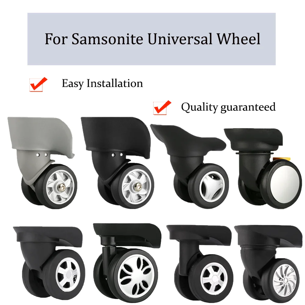 

Suitable For Samsonite Luggage Wheel Trolley Case Wheel Pulley Sliding Casters Universal Wheel Repair Slient Wear-resistant