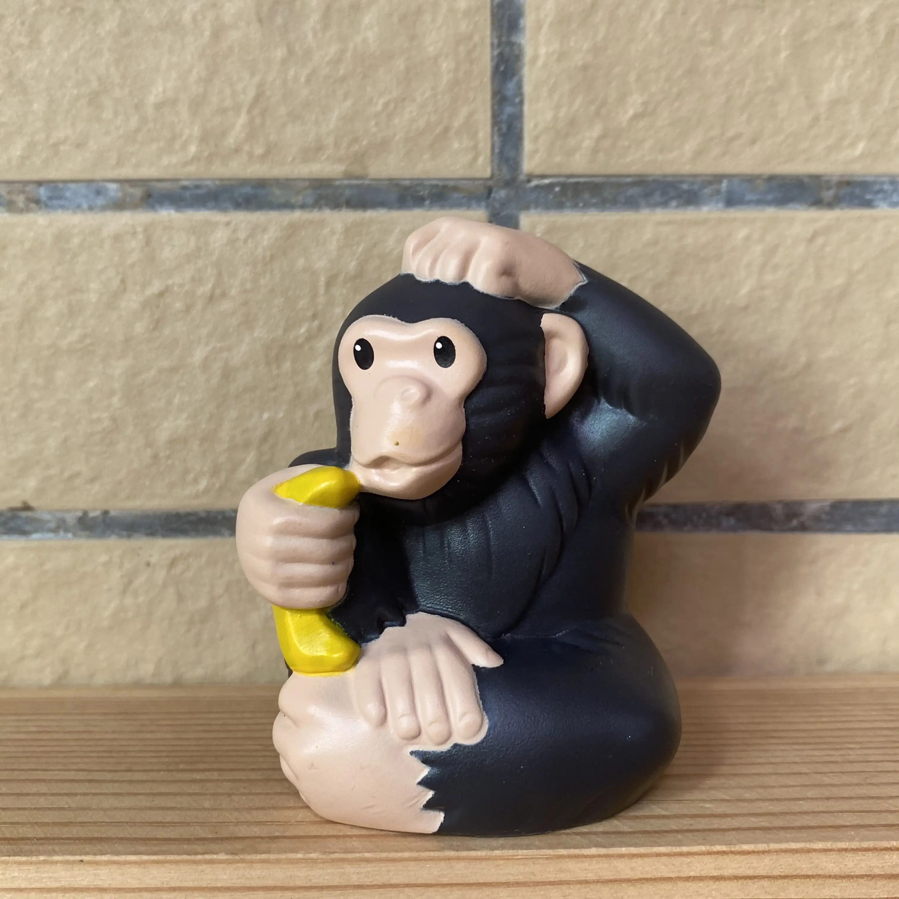 

Fisher Price Little People 2.5 INCH Zoo Talkers - CHIMPANZEE APE w/ BANANA Animal Figure