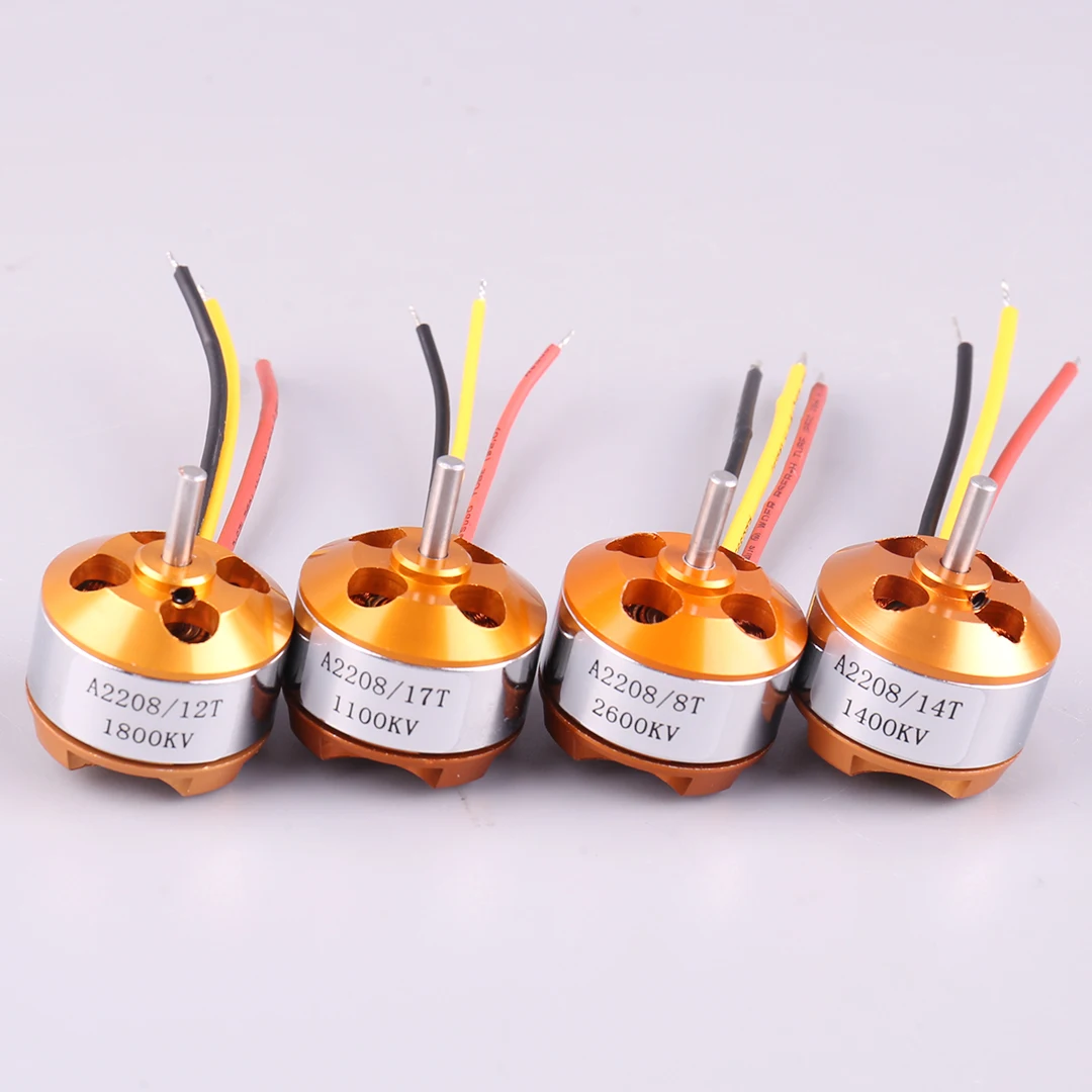 Moteur Brushless 2208 1100-2600KV pour Drone RC Quadcopter