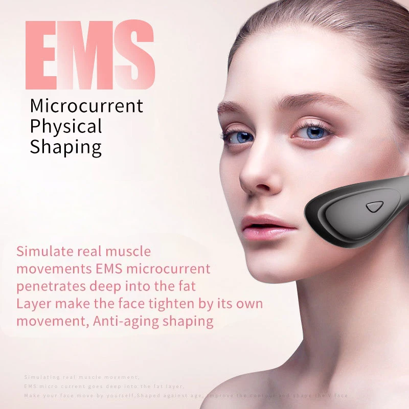 NEW Electric V Face Lifting Massager Face Slimming Belt Facial Muscle Stimulator Facial Tightening Machine EMS V-Face Exerciser
