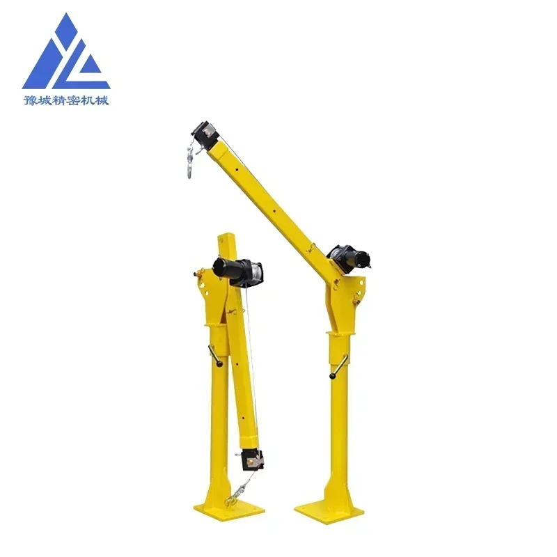 Vehicle-mounted Crane 1 Tons Of Vehicle-mounted Crane Household Remote Control Electromechanical 220v Cantilever Truck Cra