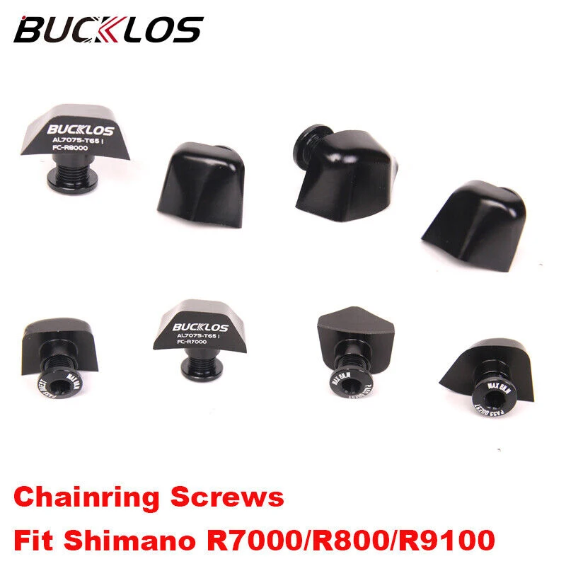 

BUCKLOS Road Bike Chainring Bolts for Shimano 105 ULTEGRA R7000 R8000 R9100 Bicycle Chainwheel Screw Single Crankset Bolts