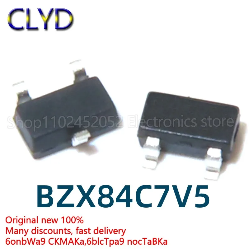 100 Pz/Lotto Nuovo E Originale Diodo Muslimener 7.5V Patch Sot23 Serigrafia Z6 (100)