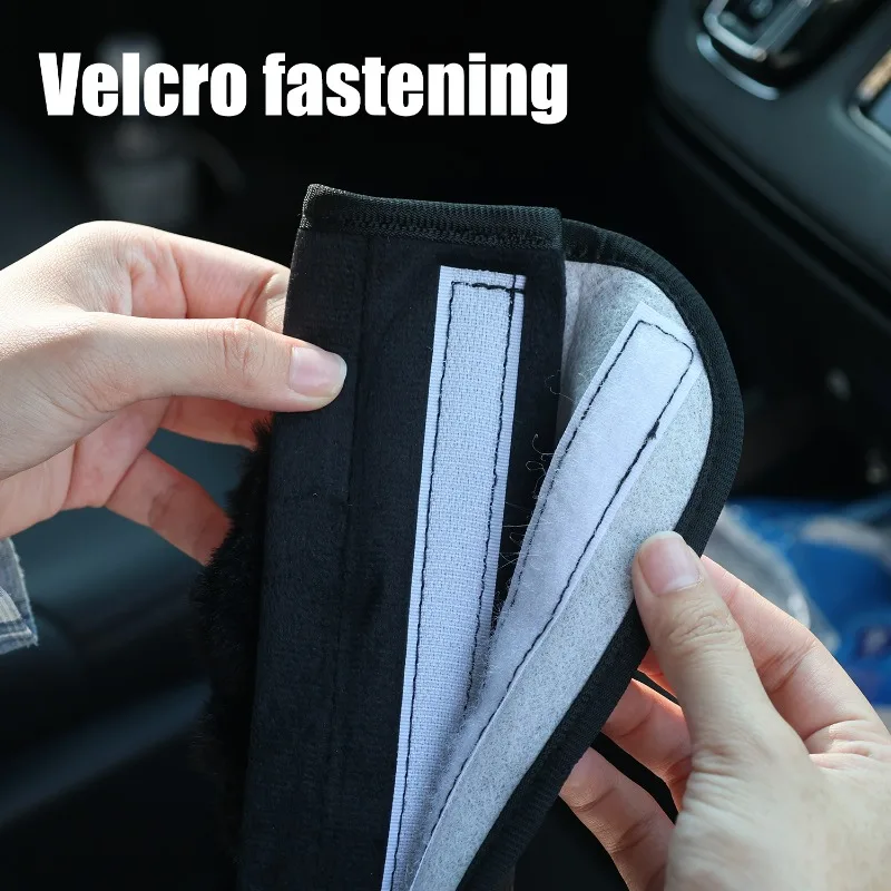 Car Seat Belt Shoulder Protector Cute Black Cat Seat Belt Protective Cover Car Interior Decor Accessories