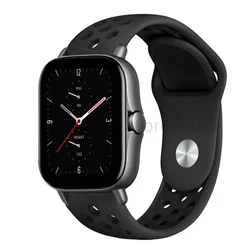 Sport Silicone Bracelet - Premium Watch Strap Replacement (20mm/22mm) - 22mm watch band (12 black black)