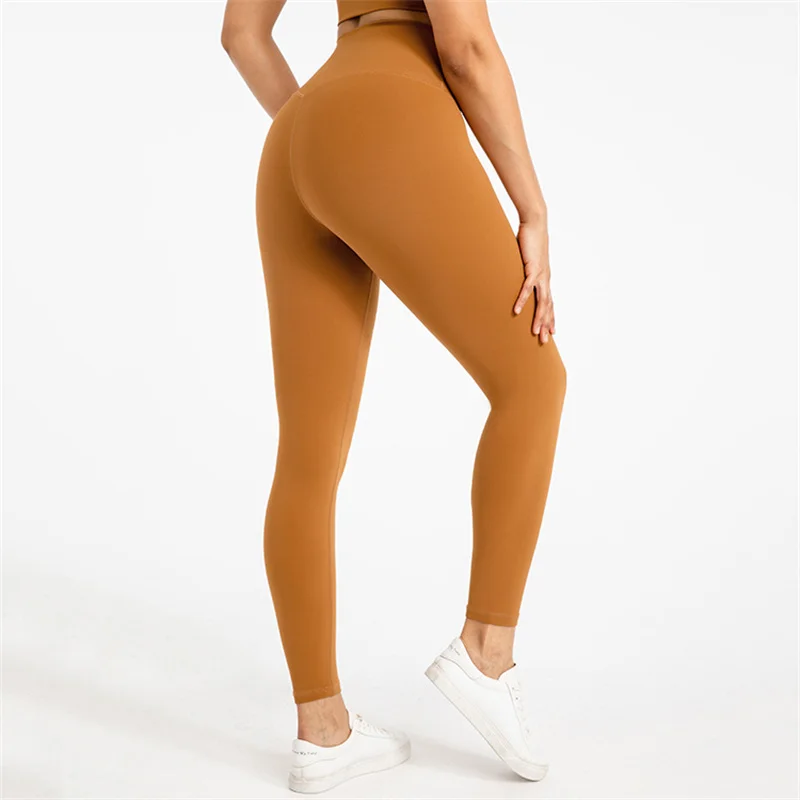 

Solid Color Seamless Leggings Women Plus Size Fitness Yoga Pants High Waist No T-line Tight Sports Leggings Gym Workout Clothing