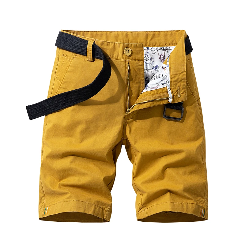 Summer New Cargo Shorts Men's Mountaineering Sports Loose Fifth Pants Casual All-Matching Straight Beach Stretch Capri Pants