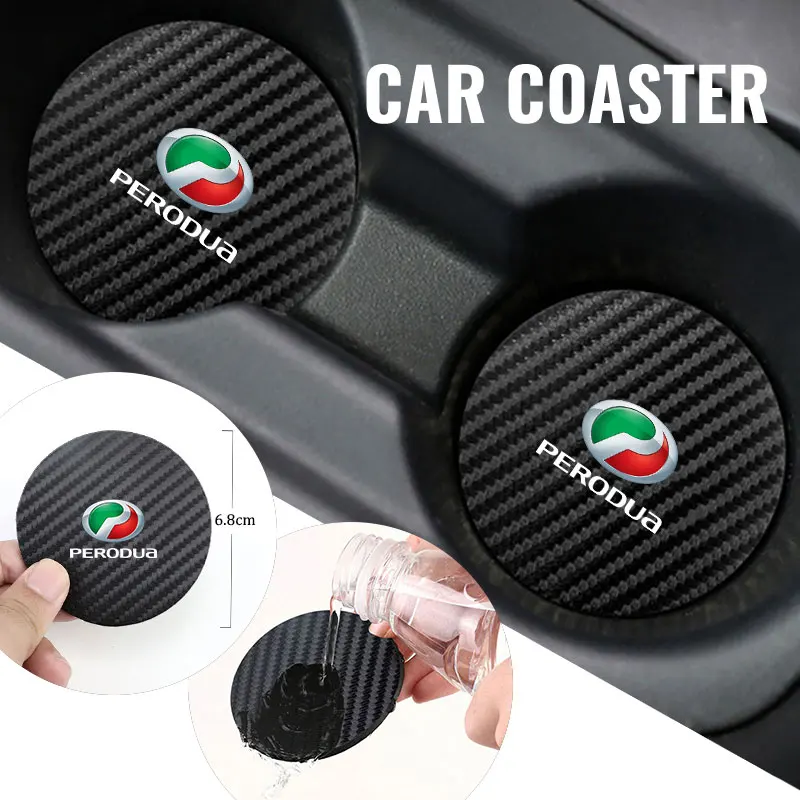 Per Perodua 2 Pezzi Sottobicchiere Per Auto Portabottiglie Portabottiglie Tappetino Antiscivolo Ativa Myvi Bezza Altezza Axia Viva Aruz Myvi Gen2 Gen3