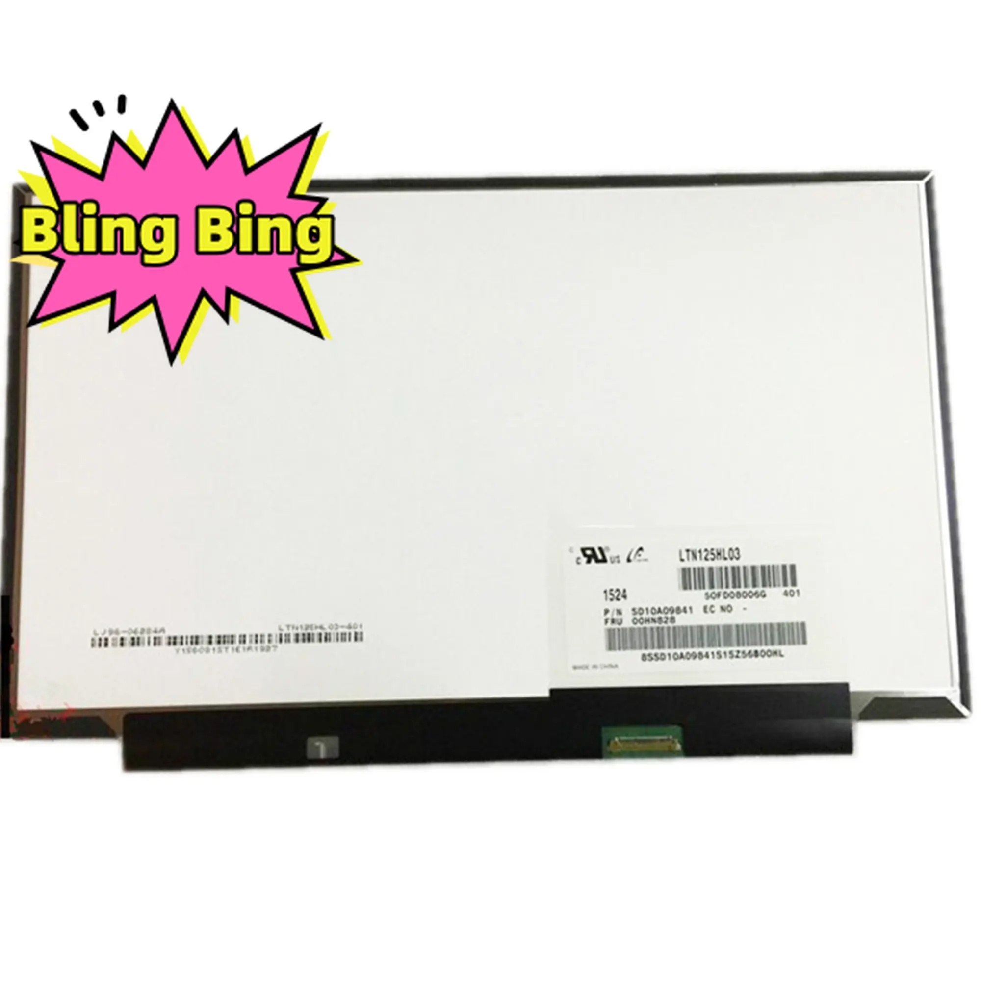 

LTN125HL03-401 LTN125HL03 401 12.5'' IPS 30 Pins 1920*1080 EDP FRU: 00HN828 Laptop LCD Screen for Lenovo X240 X250 X260