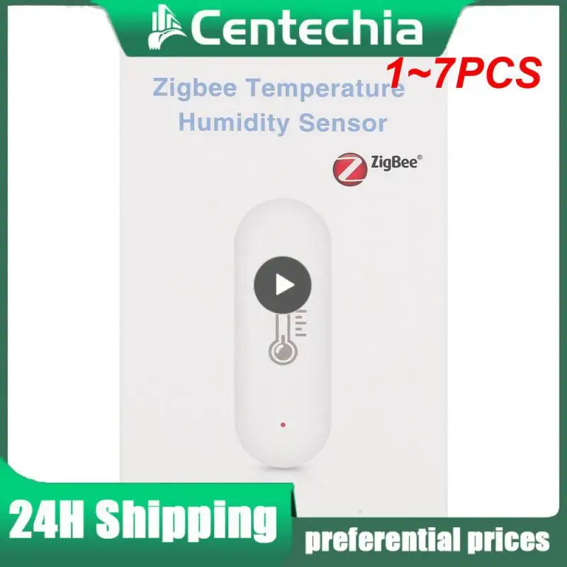 

1~7PCS Tuya Temperature Humidity Sensor Monitoring Reminder Temperature Humidity Via Smart Life Alexa Home