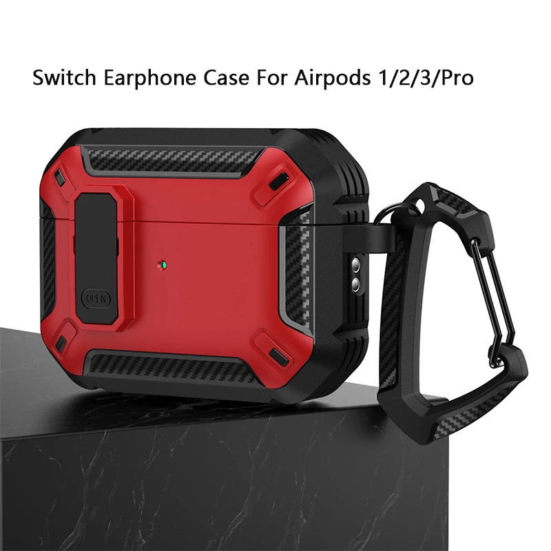 

Switch Protective Cover For Airpods Pro 2 1 Case 2022 Shockproof Earphone Cover For Apple Airpods 1 2 3 Case Earbuds Key Hook