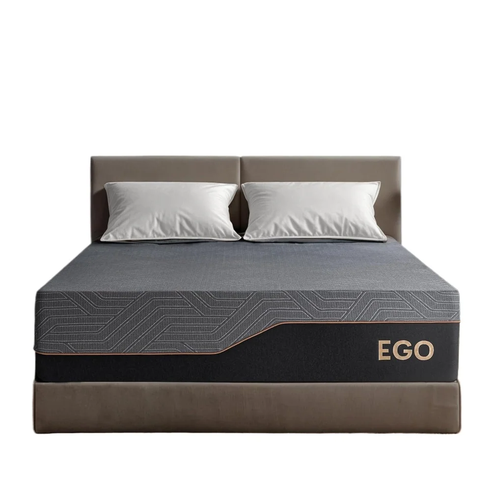 14 Inch Queen Mattress, Copper Gel Memory Foam Mattress, Therapeutic Mattress in a Box, Fiberglass Free Medium Mattress 6