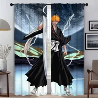 BleachS Blackout Curtain for Room 2 Panel Anti-mosquito Curtains 2 Pieces Shades Tulle for Bedroom Partition Living Kitchen Home 1