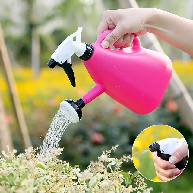 1pc, Small Blue Dual-purpose Watering Can For Watering Flowers And Planting Watering Tools 4