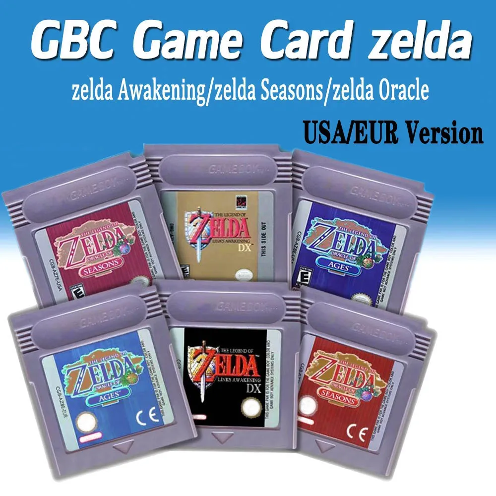 Cartucho-de-videogame-para-gameboy-zelda-gbc-16-bits-cl-ssico-vers-o-em ...