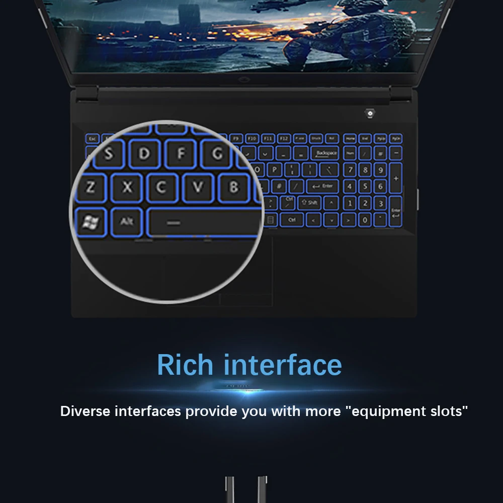 11th Gen Gaming Laptop: Intel Core i7-1165G7, NVIDIA MX450 2GB, 15.6