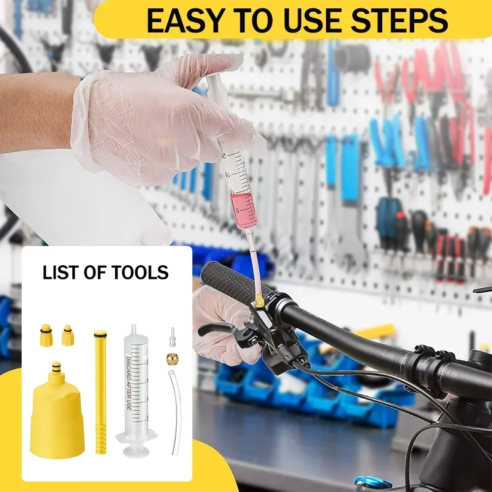 Description Picture 5 of itemMineral Oil for Bicycle Brakes 60ml Fluid Mountain Bike Hydraulic Disc Brake Bleeding Kit for Shimano 27Rd Bicycle Accessories