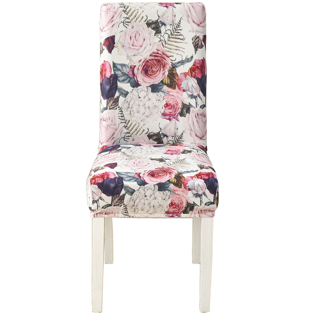 Chair Covers for Dining Room Printed Stretchable Dining Chair Slipcover Washable Removable for Kitchen Hotel,Restaurant
