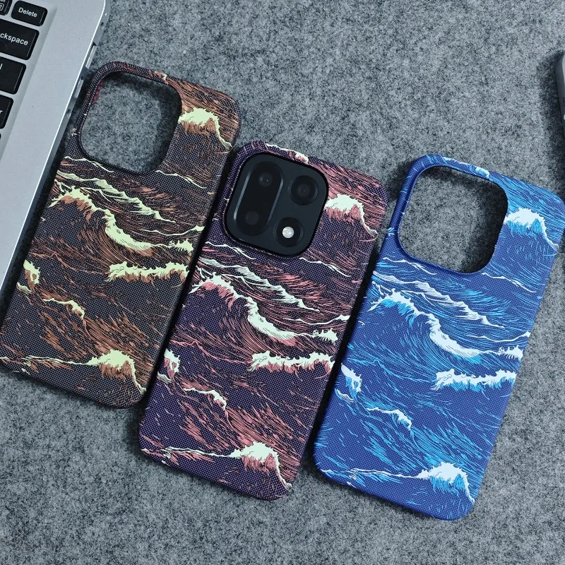 Floral Wave Pattern Lightweight Hard Case