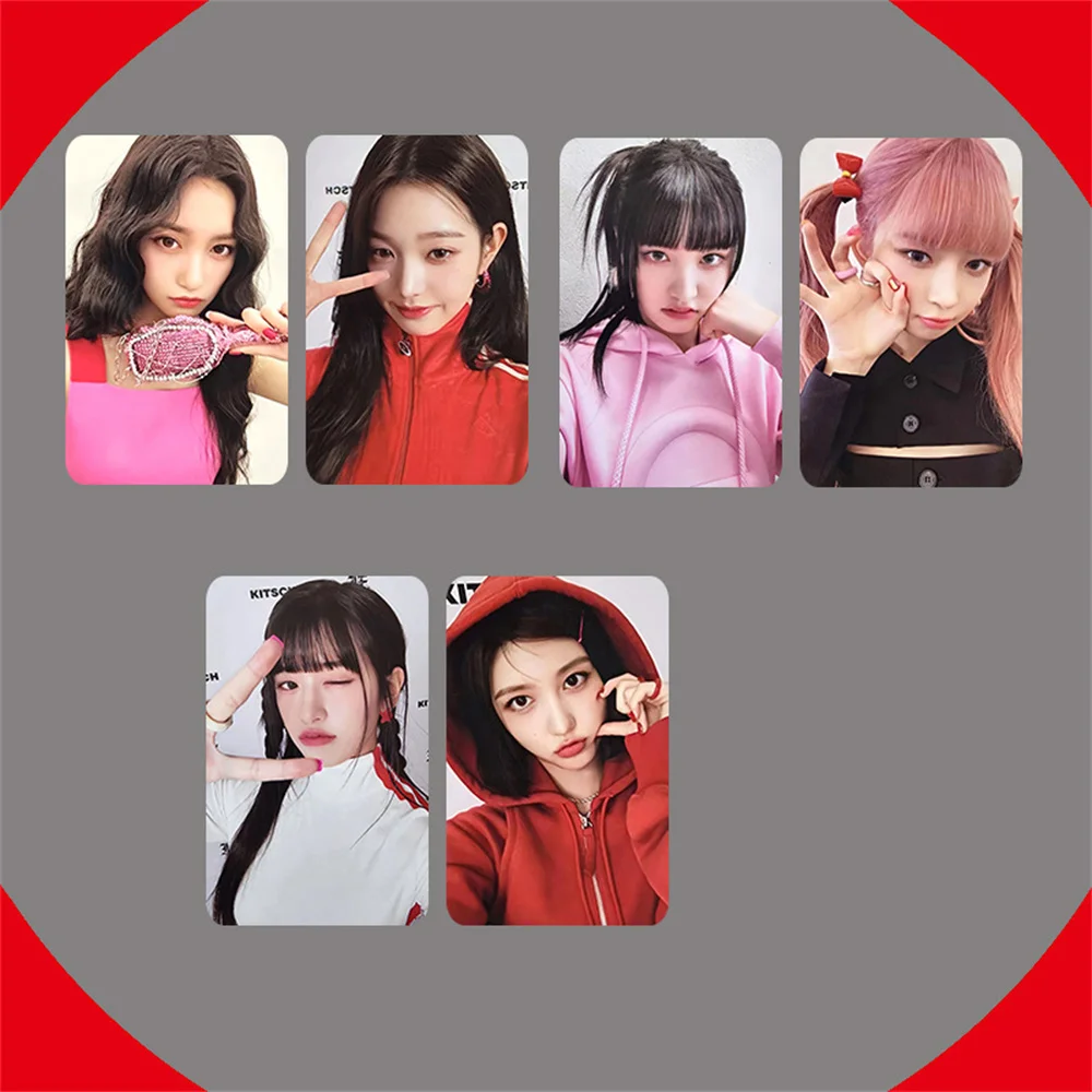 

IVE Album I AM Photocards 6pcs/Set WonYoung Gaeul Double Sides Printing Postcards Leeseo Liz LOMO Card Fans Collection Gift