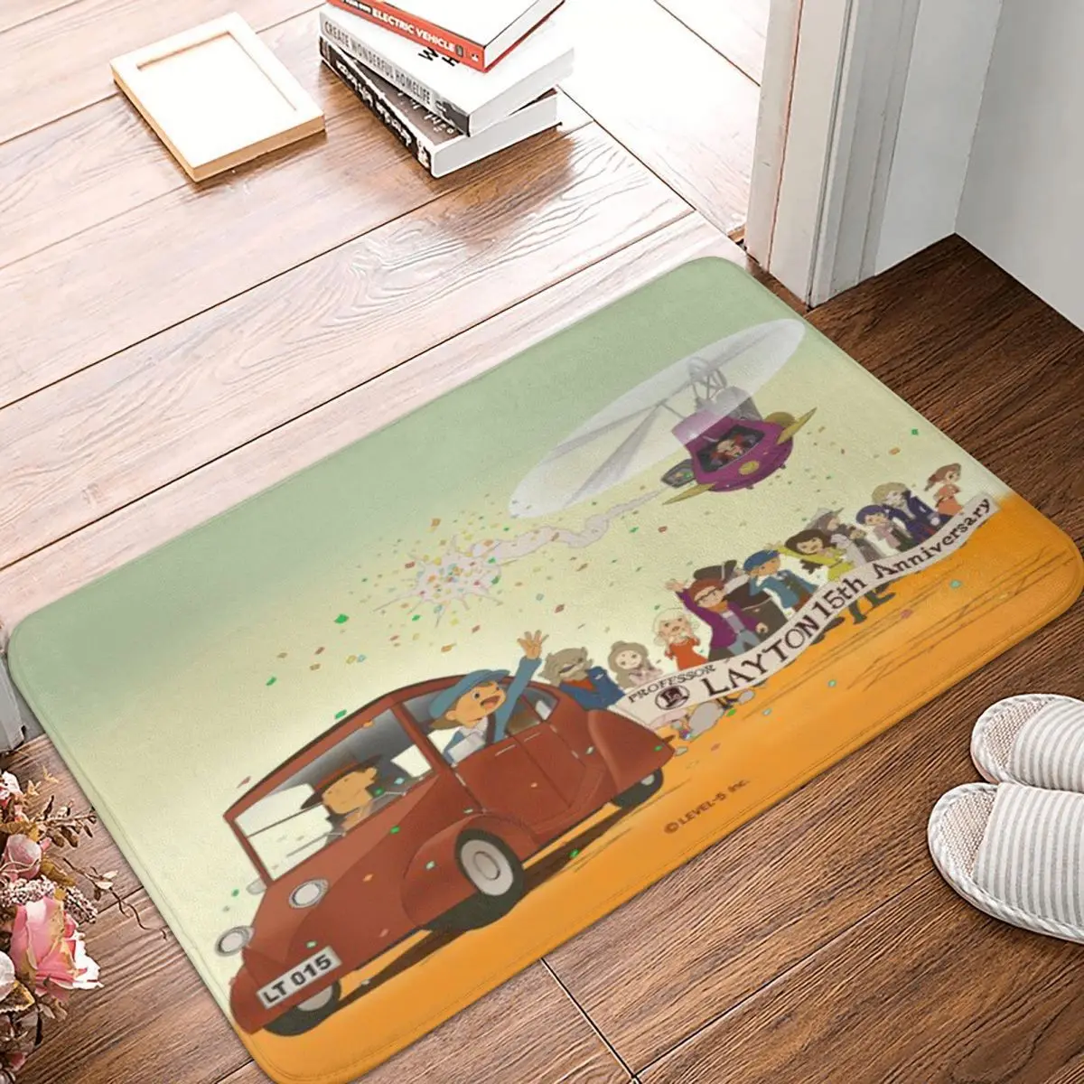 Professor Layton Anniversary Art A Tappeto Zerbino Tappetino Da Bagno