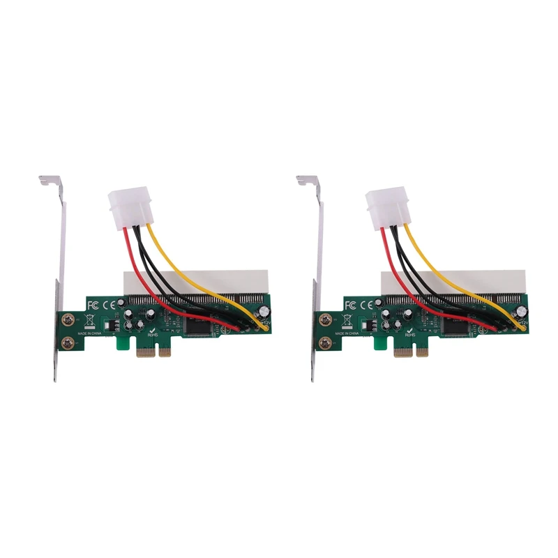 

2X PCI-Express к PCI-адаптеру PCI-E X1/X4/X8/X16 слот с 4-контактным кабелем питания