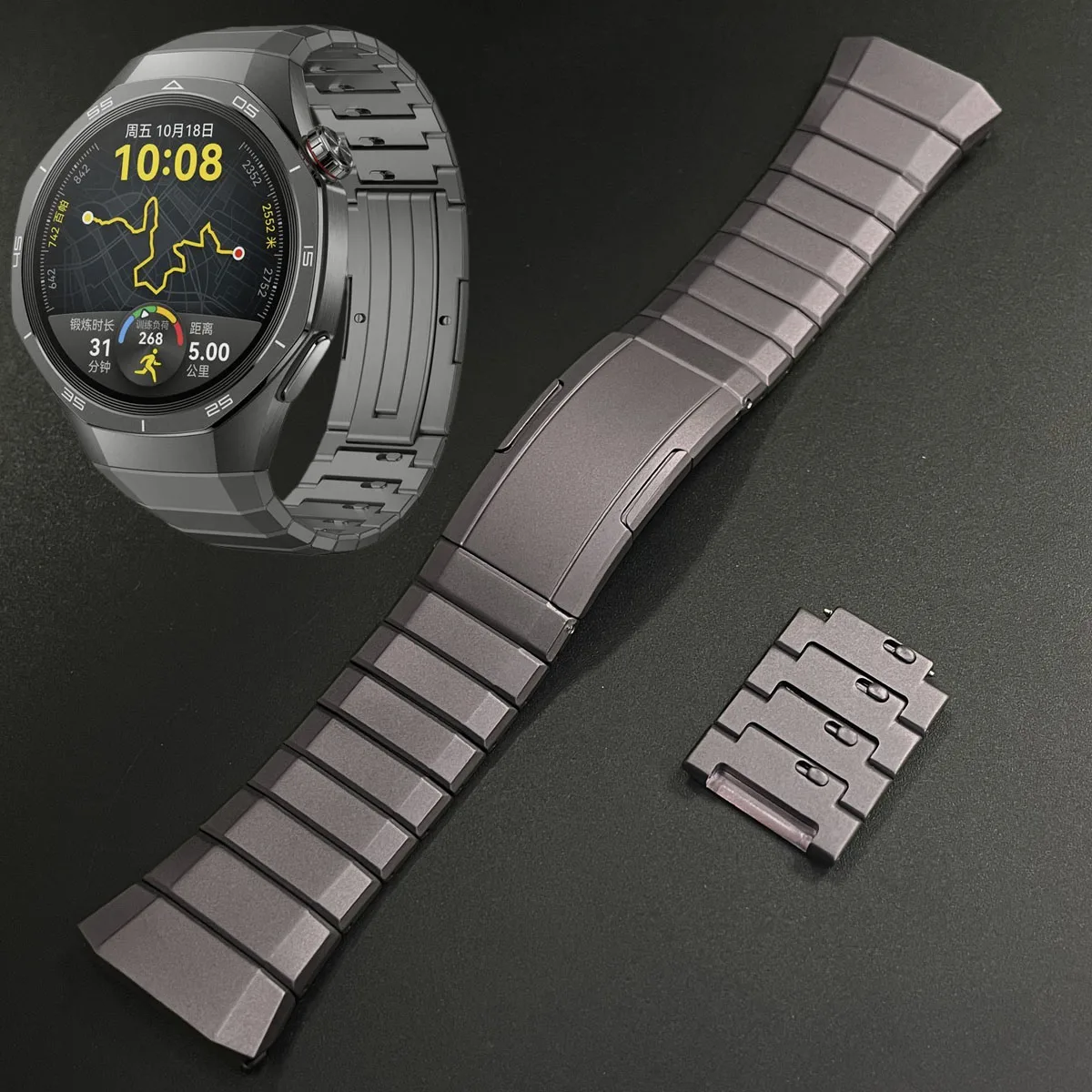 Titanium Alloy Metal Quick Release Watchband Strap