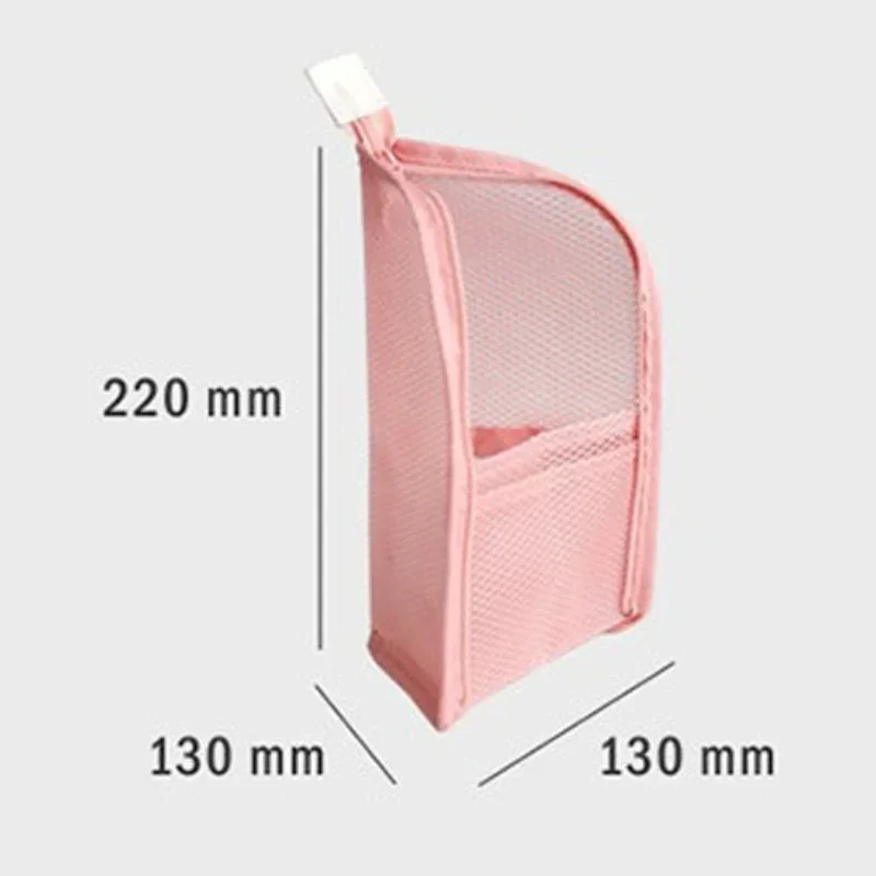 Custodia per trucco femminile Borsa da toilette portatile piccola e grande da donna Borsa per cosmetici in rete EVA Borsa da viaggio per trucco Organizzatore - immagine 6