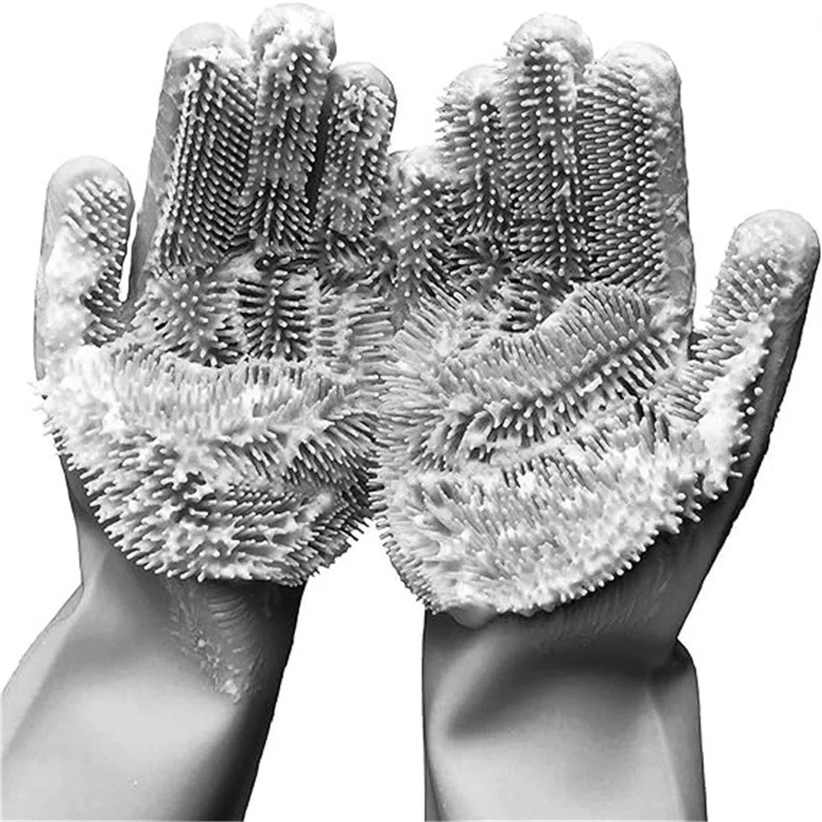 Pet Grooming Cleaning Gloves Dog Cat Bathing Glove Indirect Shampoo Gel Scrubber Clean Soft Silicone Glove Hand Skin Protection pet grooming gloves pet hair remover gloves pet protective gloves