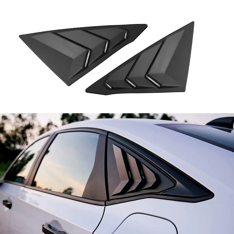 Side Window ABS Carbon Fiber Window Louvers For 2006-2011 Honda