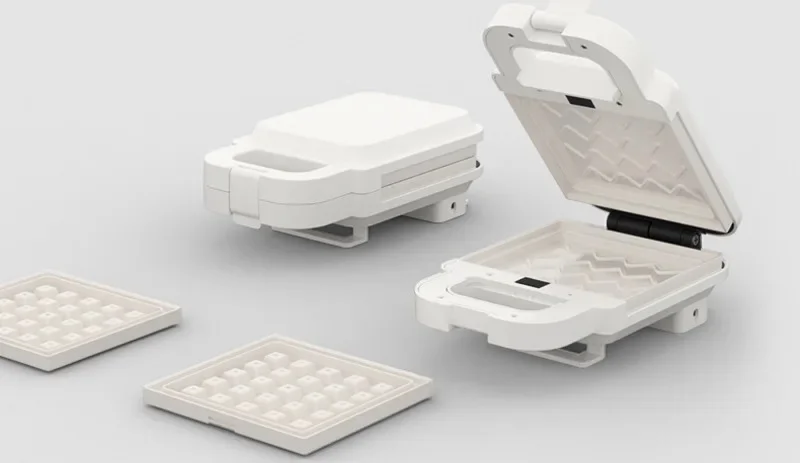 220V 600W Sandwich Machine Breakfast Machine Household Multi-functional Small Waffle Toaster Plus Waffle Plate