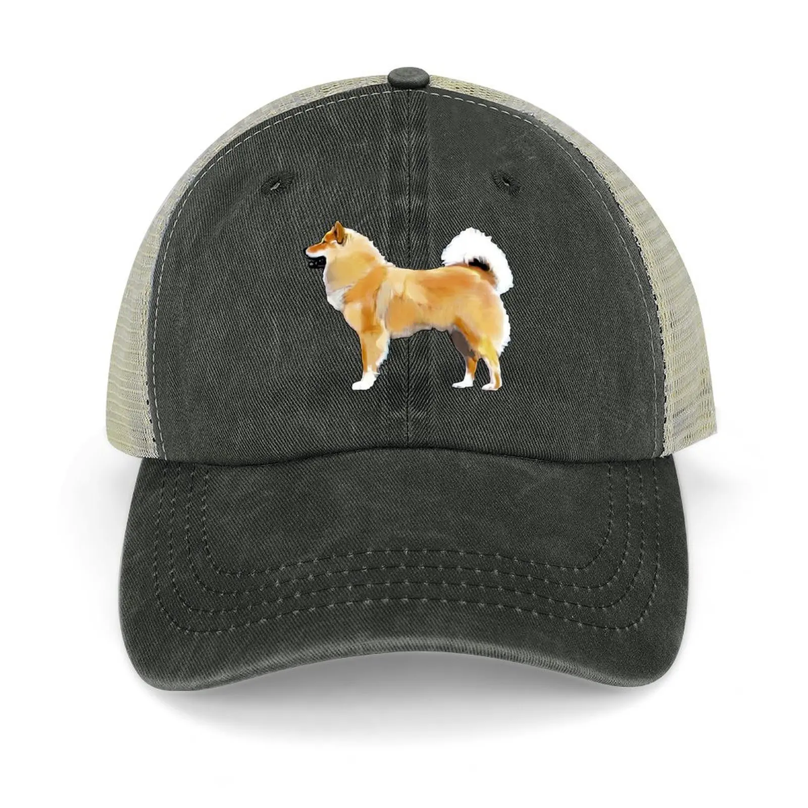 

Eurasier Colorful Sillhouette for Dog Lovers Cowboy Hat Anime Horse Hat Icon Golf Wear Men Women's