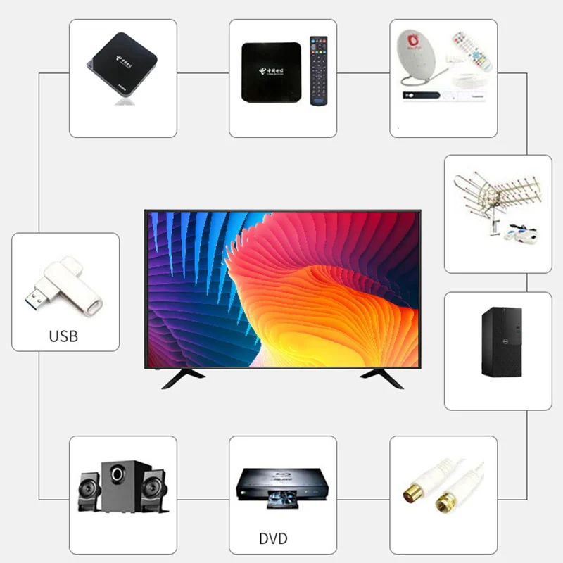 Televisor inteligente de red, 22/24/26/30/32 pulgadas, Wifi, HD, 1920x1080,  LED, para el hogar - AliExpress