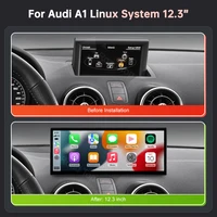 RoadTop – écran multimédia de voiture pour Audi A1 2012 – 2018, écran Linux 12.3 pouces avec Carplay sans fil, Android Auto, fonctions Mirrorlink 4