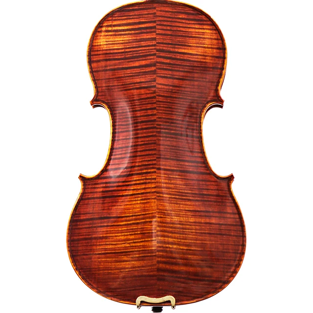 Oil Varnish Spruce Top Natural Flame Handmade Violin With Professional Setting Up And Nice Sound For Players