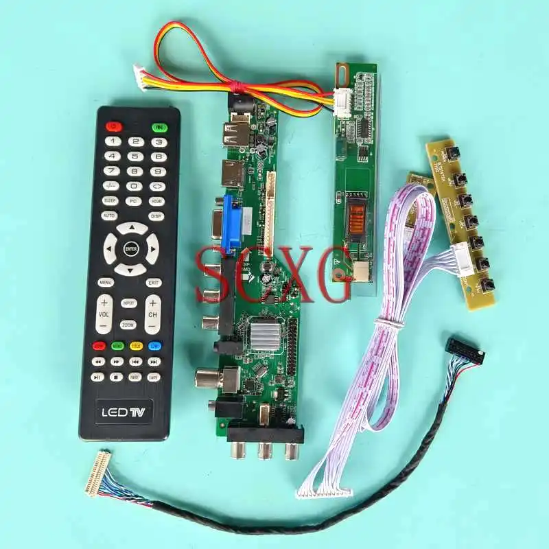

Плата цифрового контроллера DVB для B133EW01 LTN133AT07 LTN133AT08 1-CCFL 1280*800 LVDS 20 Pin Kit 13,3 "USB HDMI-совместимая с VGA AV