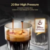 HiBREW Coffee Maker Cafetera 20 Bar Inox Semi Automatic Super Slim ESE POD& Powder Espresso Cappuccino Machine Hot Water H11 5